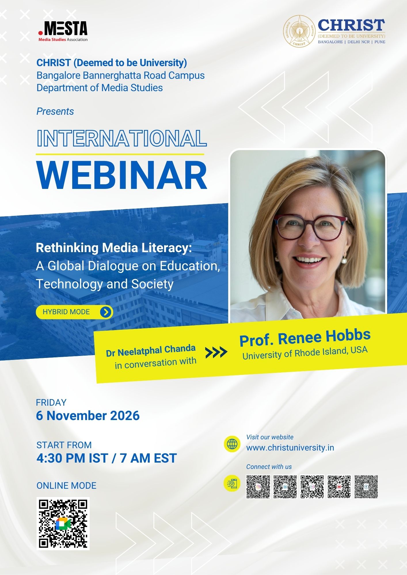 Webinar, November 9 